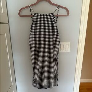 Abercrombie & Fitch Black and White Gingham Mini Dress